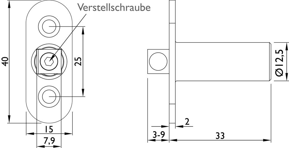 Artikelbild 2 des Artikels Glastür - Feststellschnäpper 6701