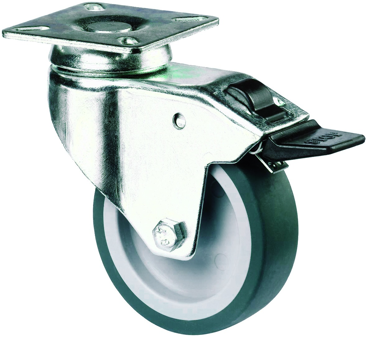 Artikelbild 4 des Artikels Apparate-Lenkrolle mit Feststeller Ø100mm Gummi