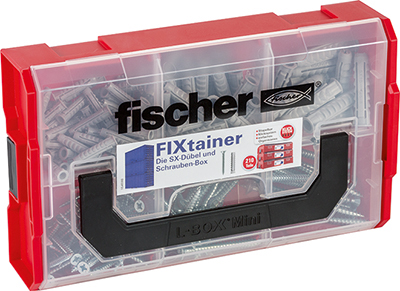 fischer FIXtainer "die SX-Dübel und Schrauben Box"