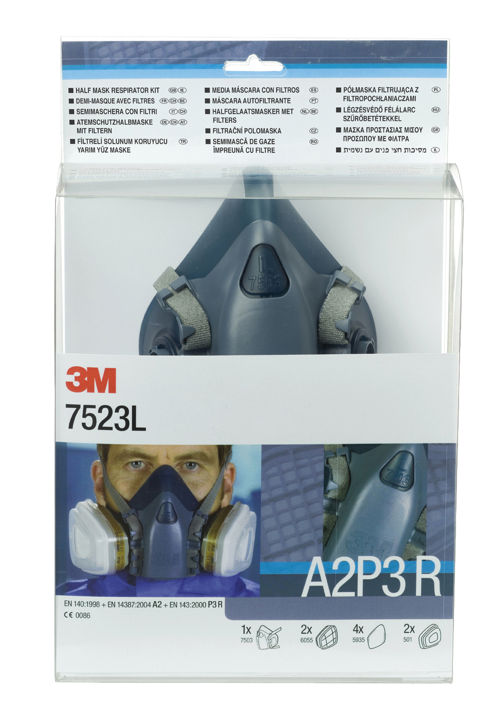 3M Atemschutzset 7523 Gr. M