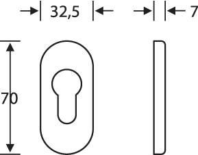 Artikelbild 2 des Artikels FSB Schlüsselrosette 17 1757 - F 1 PZ