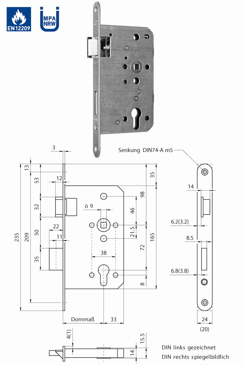 Artikelbild 1 des Artikels BMH FH-E-Schloss 1000 -65/72 PZW, 20 mm rund BMH FH-E-Schloss 1000 -65/72 PZW, 20 mm rund