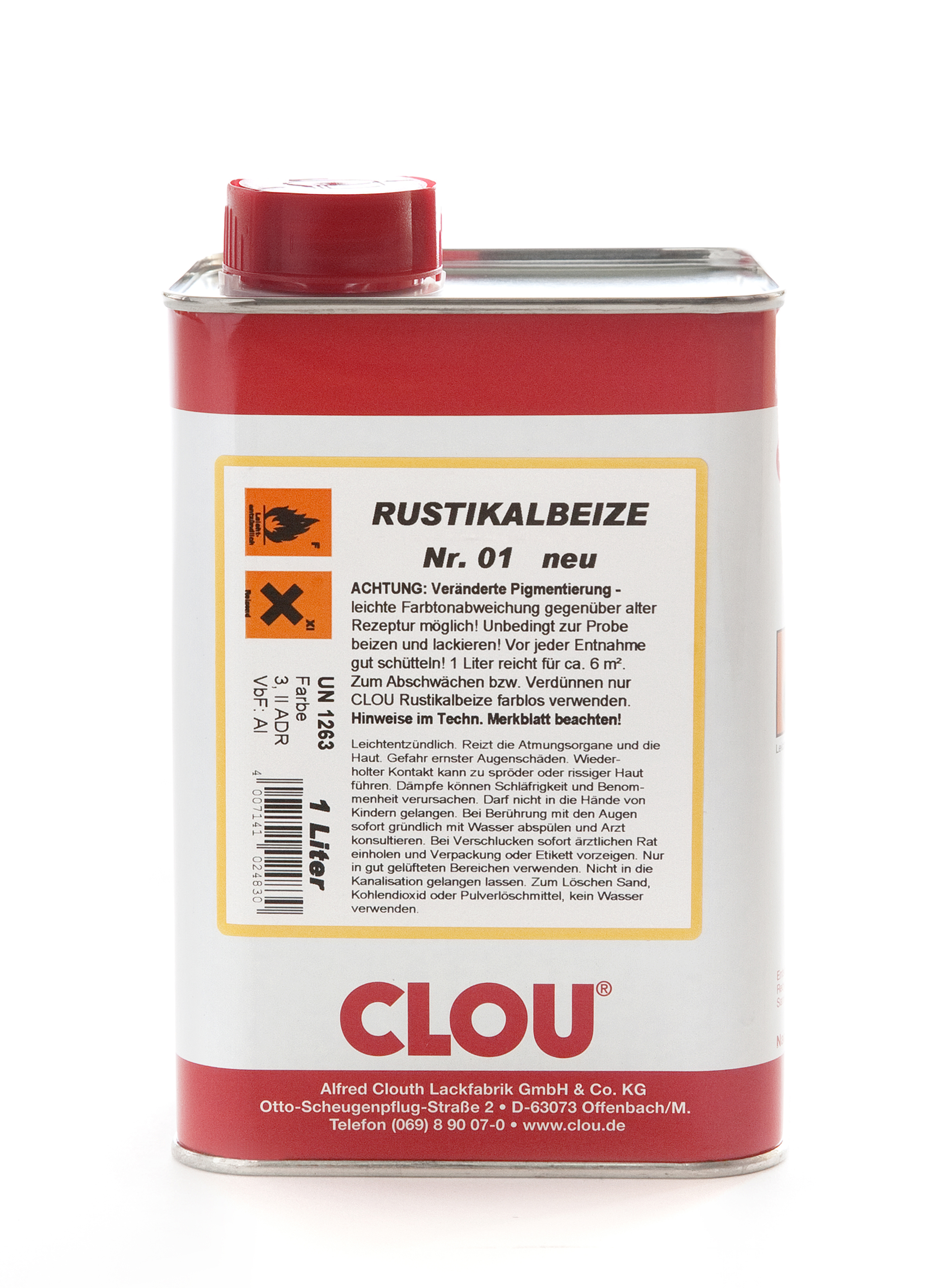 Artikelbild 1 des Artikels CLOU Rustikalbeize Nr. 2815 Kanne a 1 ltr. CLOU Rustikalbeize Nr. 2815 Kanne a 1 ltr.