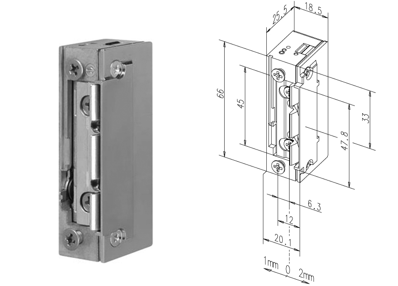 Artikelbild 1 des Artikels Türöffner 118E.13 ProFix 2, 10-24 Volt AC/DC Türöffner 118E.13 ProFix 2, 10-24 Volt AC/DC