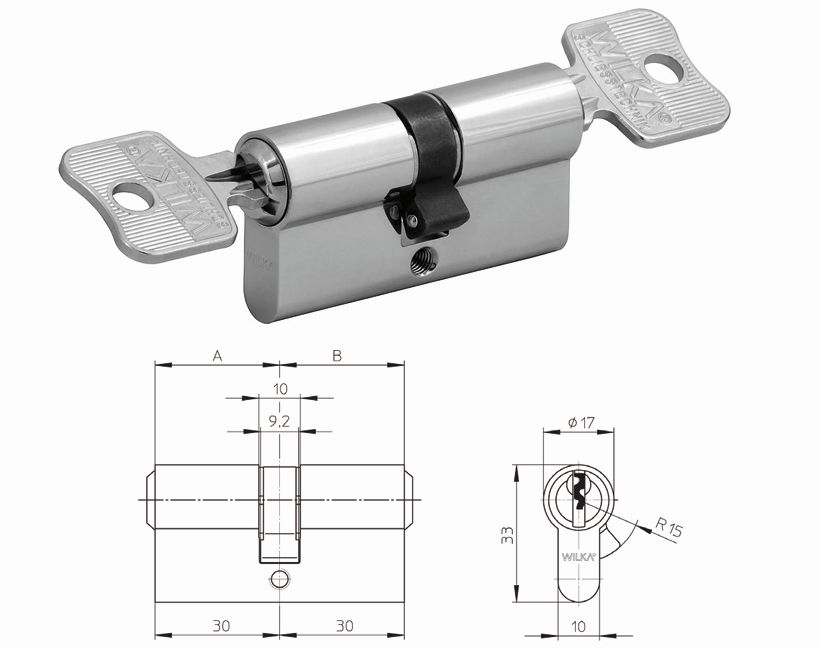 Artikelbild 1 des Artikels Wilka Zylinder Nr. 1463 Mmv 30-30 mm N+G Wilka Zylinder Nr. 1463 Mmv 30-30 mm N+G