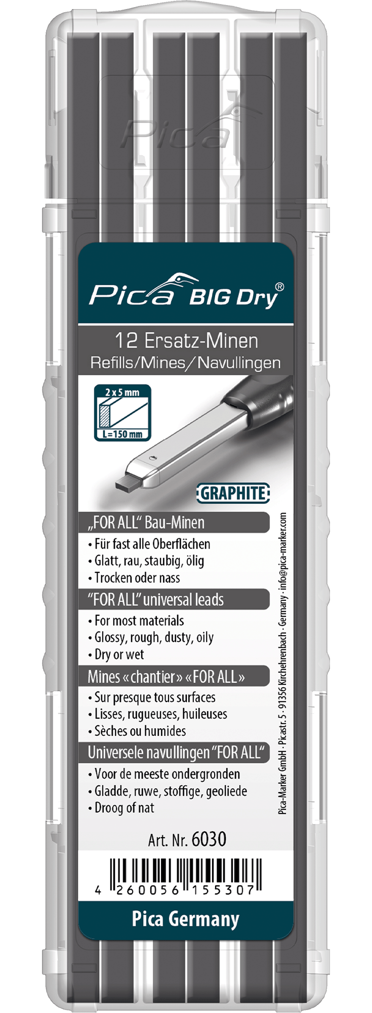 Pica Big Dry For-All Graphit 2B Universal