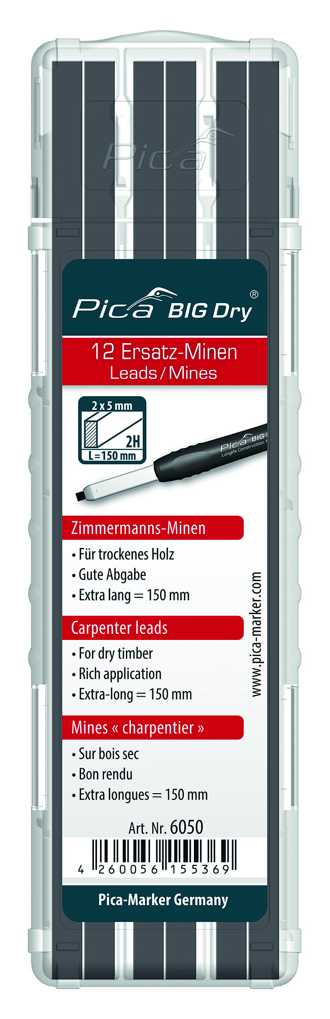 Pica Big Dry Ersatzminen -Set Zimmermann