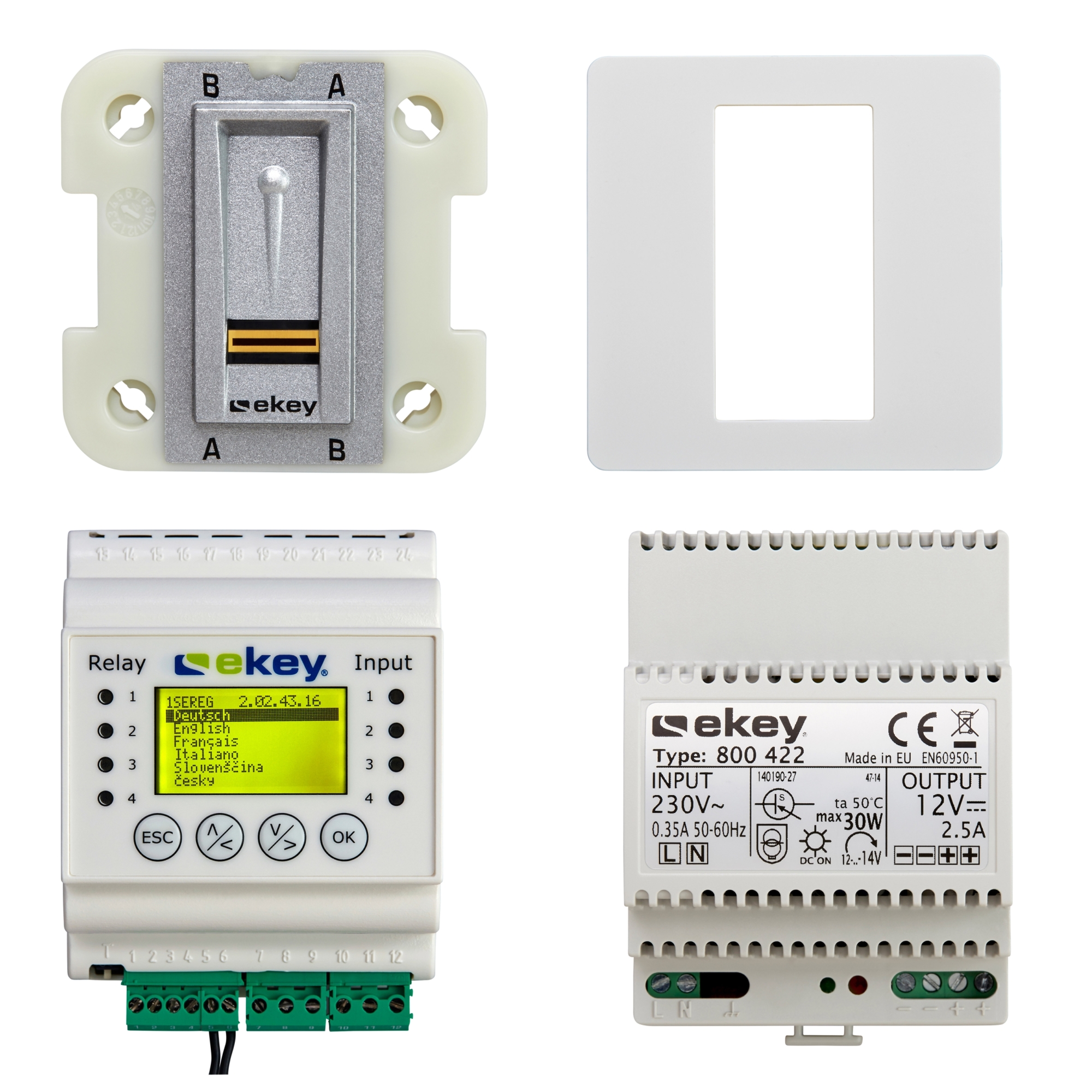 Artikelbild 1 des Artikels ekey home Set mit Fingerscanner unterputz E REG 1 ekey home Set mit Fingerscanner unterputz E REG 1