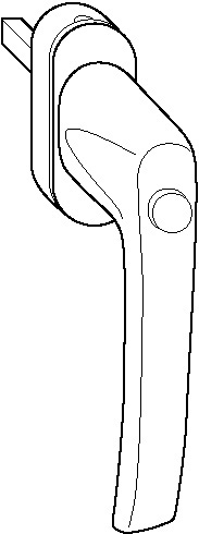 Artikelbild 1 des Artikels 228050 Fenstergriff ROTOline Druckknopf titan 228050 Fenstergriff ROTOline Druckknopf titan