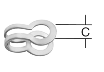 Artikelbild 1 des Artikels Schließe f.Kugelket.4,5verchr 4St Schließe f.Kugelket.4,5verchr 4St