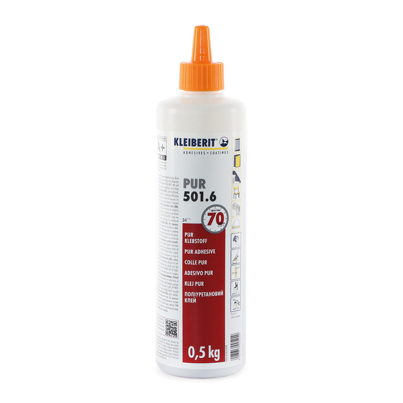 KLEIBERIT PUR-Leim 501.6 / Flasche a' 0,5 kg