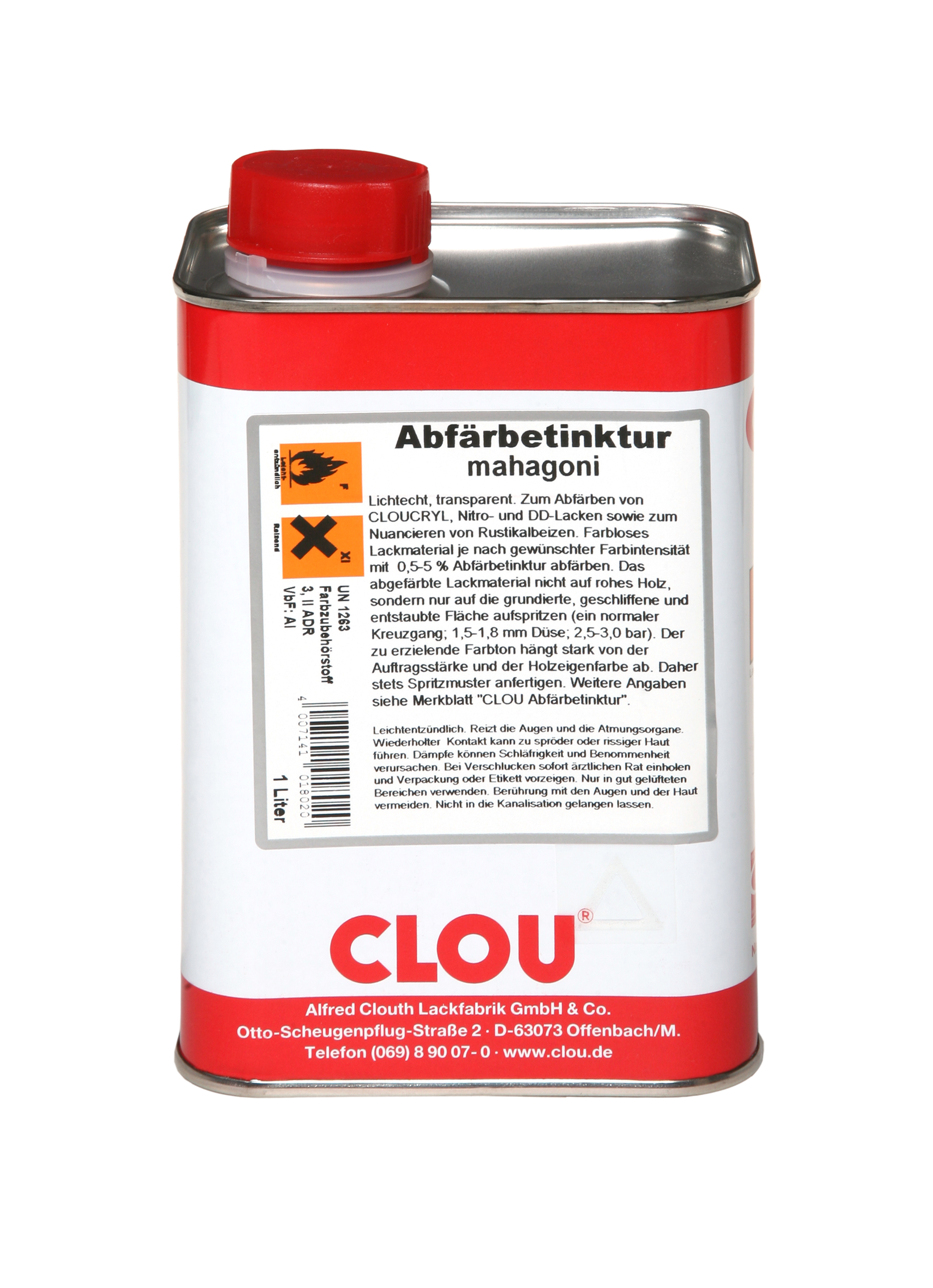Artikelbild 1 des Artikels CLOU Abfärbetinktur makore Dose à 0,25 ltr. CLOU Abfärbetinktur makore Dose à 0,25 ltr.