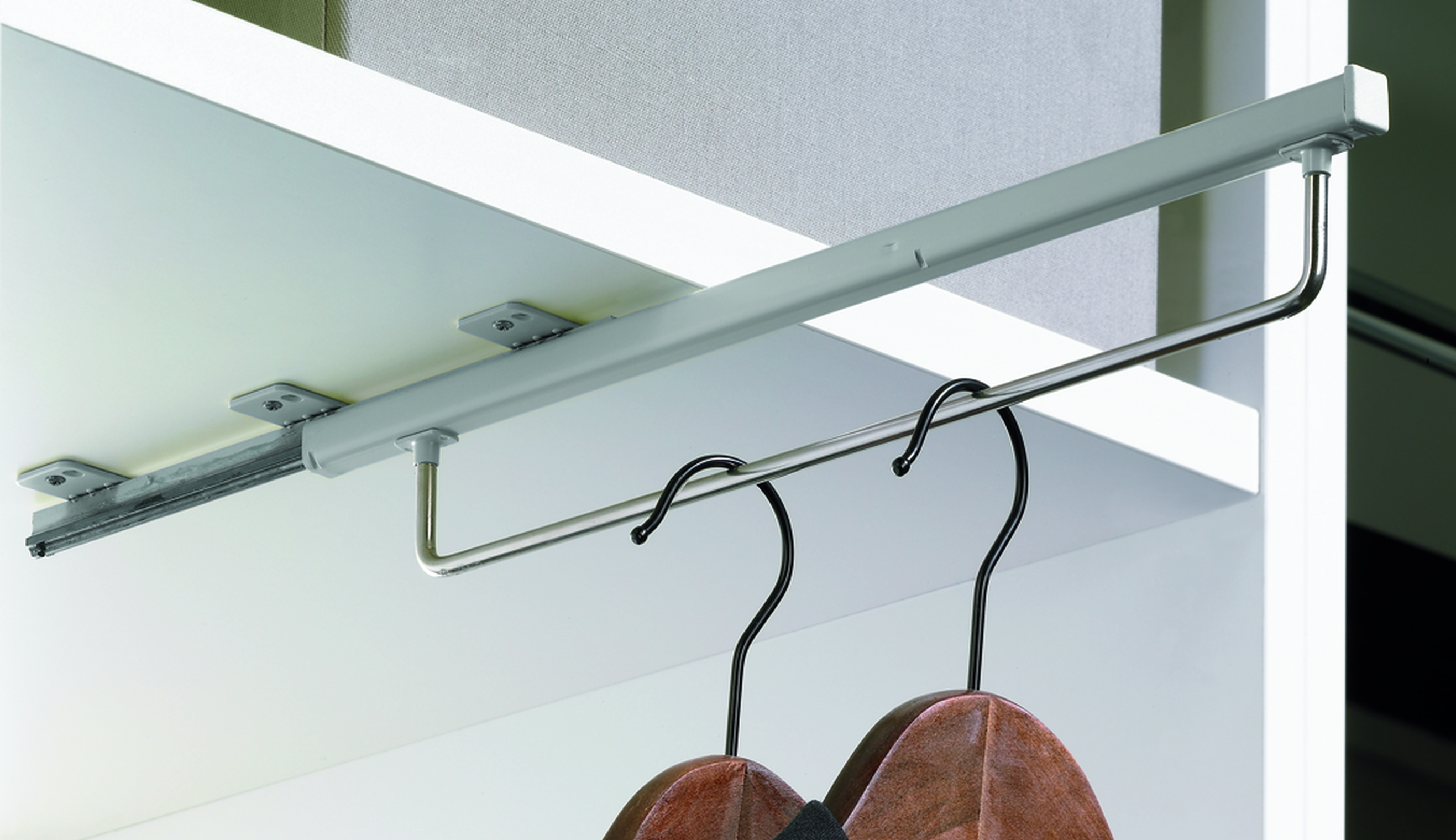 Artikelbild 1 des Artikels Kleiderbügelhalter Quadro, ausziehbar, L 345mm Kleiderbügelhalter Quadro, ausziehbar, L 345mm
