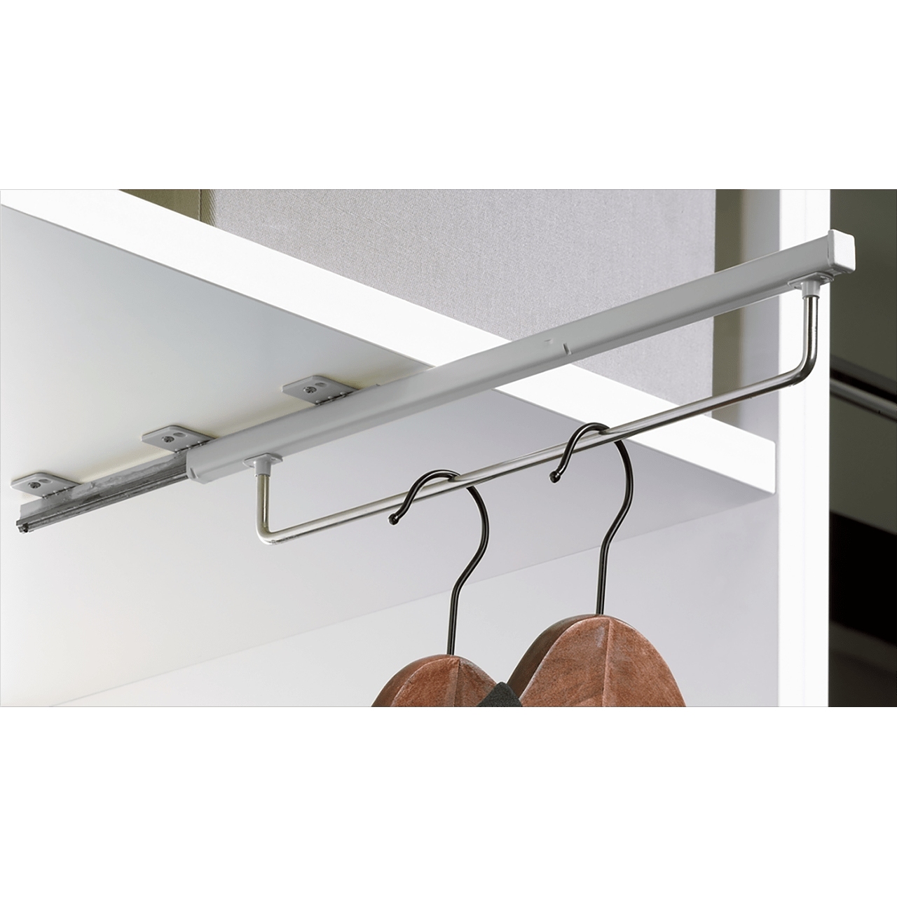 Artikelbild 4 des Artikels Kleiderbügelhalter Quadro, ausziehbar, L 345mm