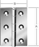 Artikelbild 2 des Artikels Ger.halbbreite Scharniere 100x72mm - 502 100 Z