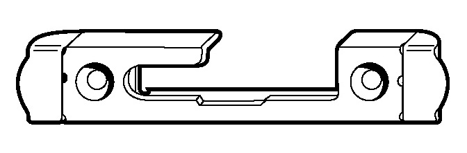 280124 Roto NT SH Schließstück Stahl Ls 4mm