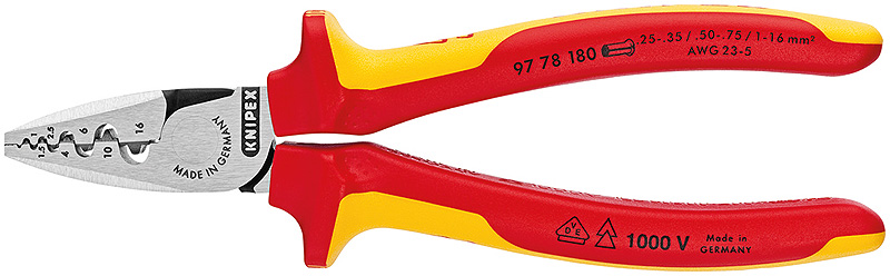 Artikelbild 1 des Artikels KNIPEX Crimpzange Nr. 97 78 180mm KNIPEX Crimpzange Nr. 97 78 180mm