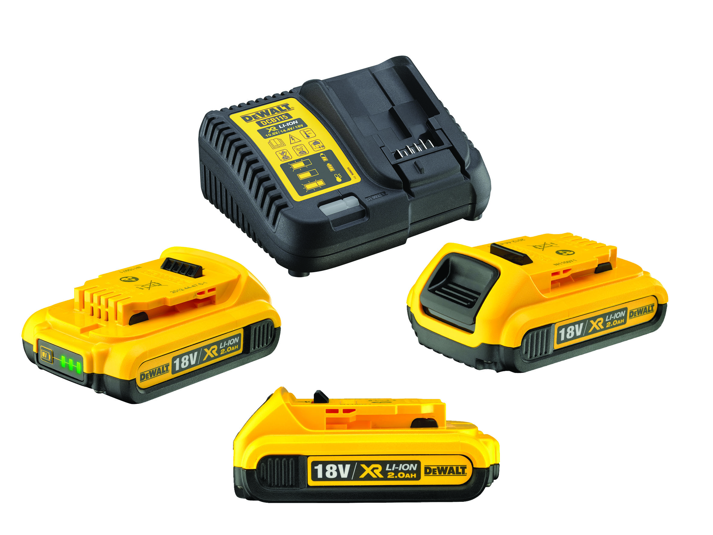 Artikelbild 1 des Artikels Dewalt Akku Plus Starter-Kit 3 x Akku 18V 2,0Ah Dewalt Akku Plus Starter-Kit 3 x Akku 18V 2,0Ah