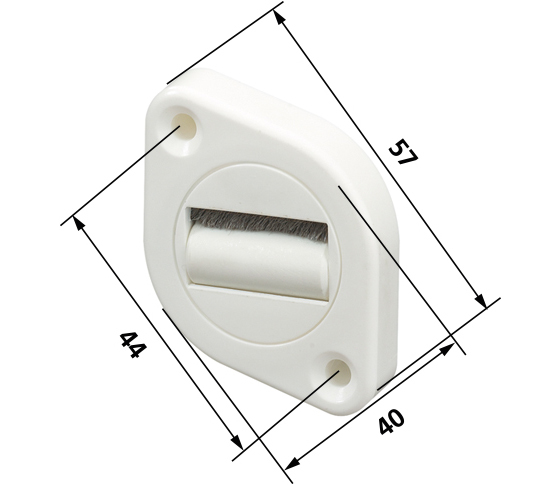 Gurtführung drehbar weiß m. Bürste