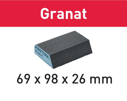 Festool Granat Schleifschwamm 69x98x26mm K120