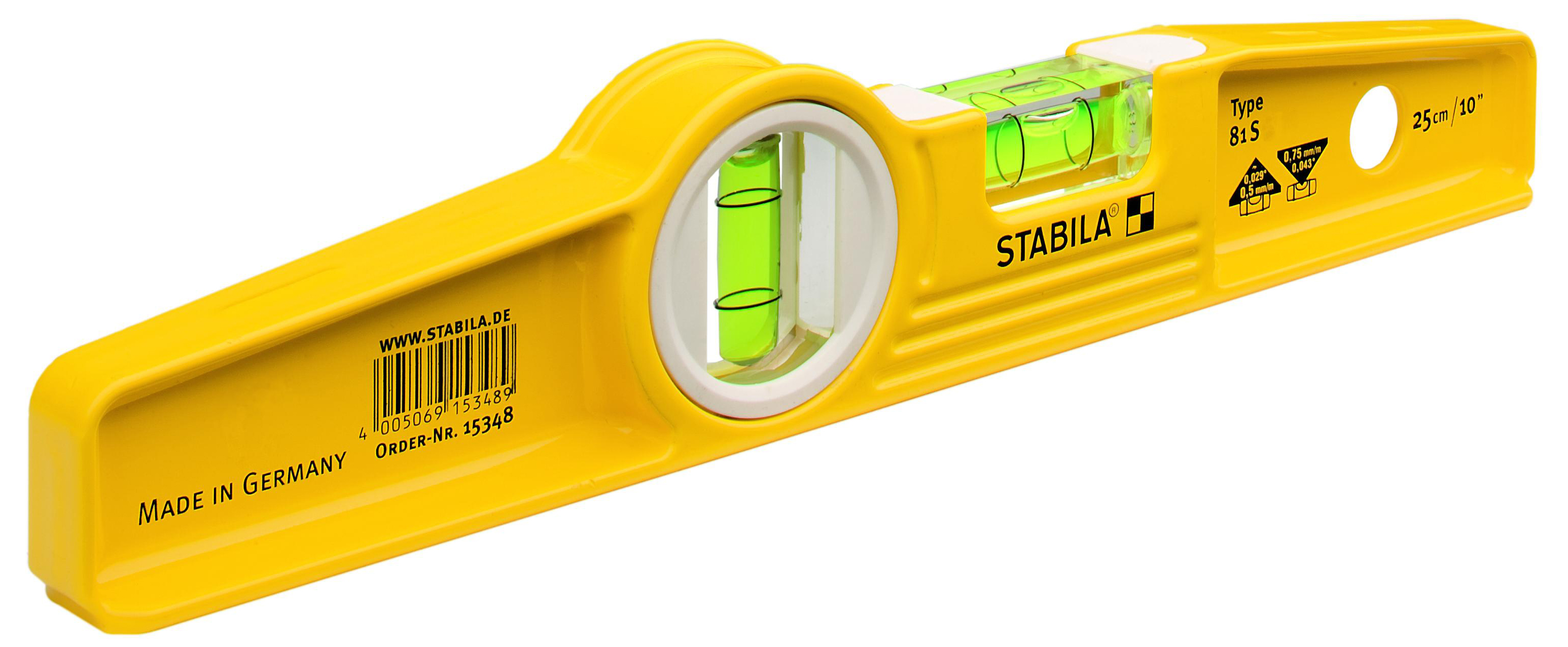 Stabila Leichtmetallwasserwaage 81S 25cm