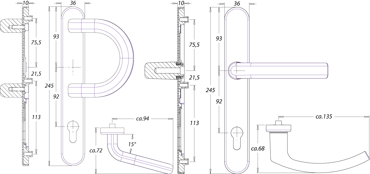Artikelbild 2 des Artikels EDI Rahmenwechselgarn. Griff 92 mm PZ-Edelstahl