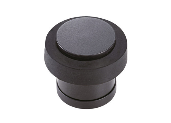 Türstopper Ø 50mm, Bodenmontage, Schwarz matt