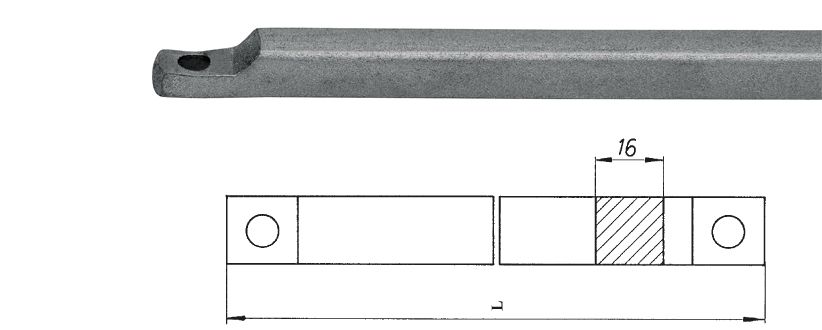 Artikelbild 1 des Artikels DENI Vierkantstange 4116, ungeteilt 16 x 2500 mm DENI Vierkantstange 4116, ungeteilt 16 x 2500 mm