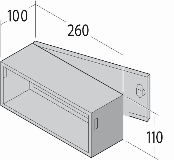 17_2_11113_grau.jpg Renz Installationskasten 260x110x100mm 17-2-11113