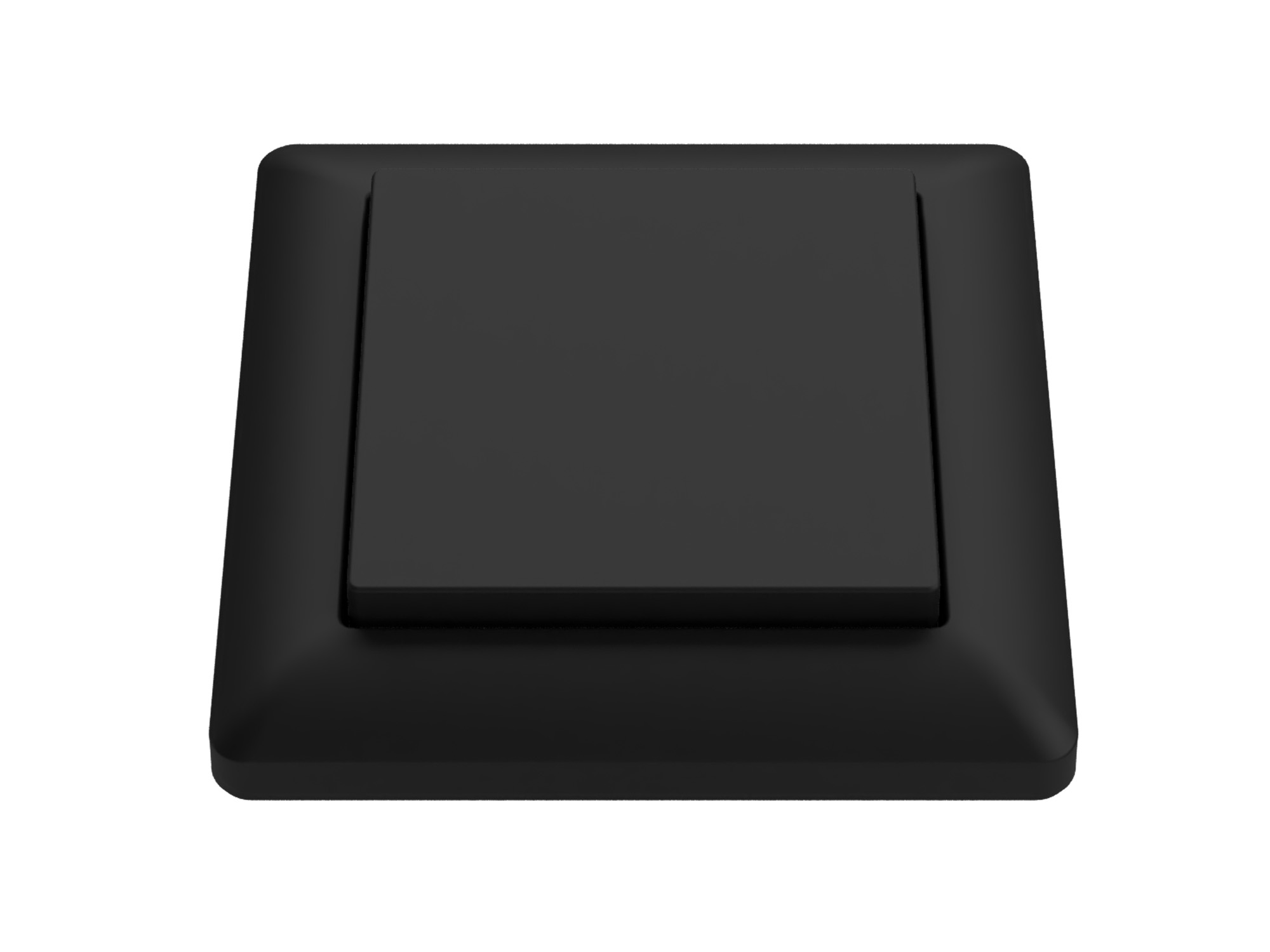 LED 2-Wege Piezo-Aufbau-Funkschalter schwarz