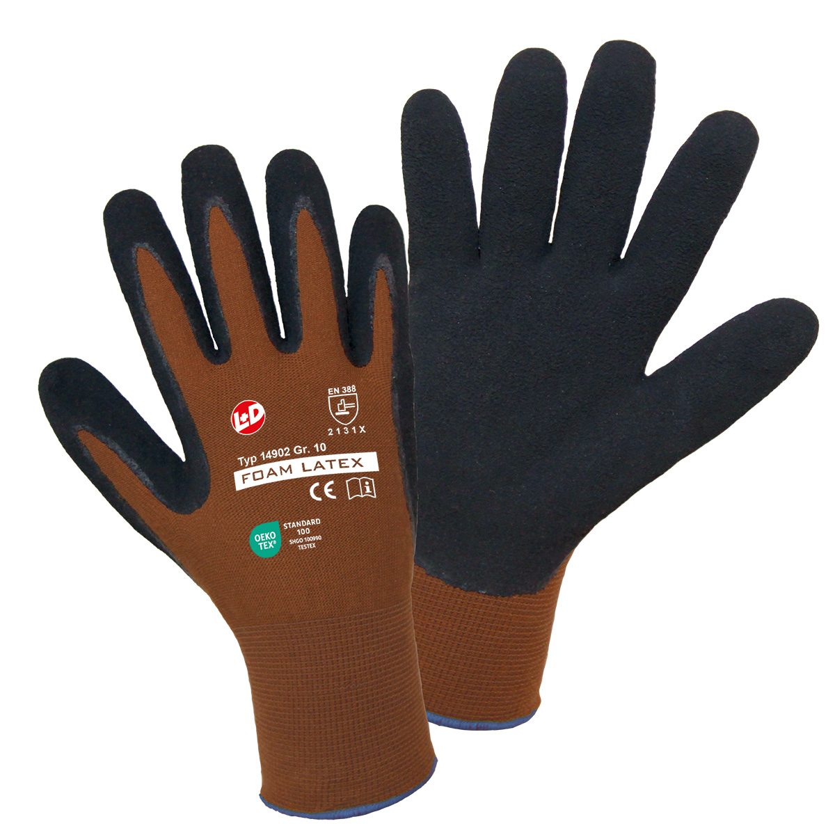 Artikelbild 1 des Artikels Feinstrickhandschuhe aus braunem Nylon Gr. 10 Feinstrickhandschuhe aus braunem Nylon Gr. 10