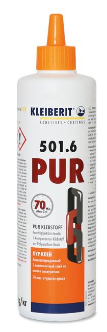 KLEIBERIT PUR-Leim 501.6 / Flasche a' 0,5 kg