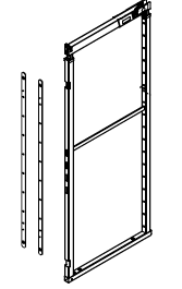 Hochschrankauszug, TAL-Larder 3, Rahmen 1200-1450