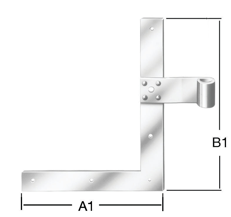 Fensterladen-Winkelband 200X250mm Dorn 13mm