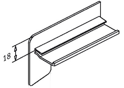 Artikelbild 1 des Artikels Alu-Bordstück B 404-AI 110 mm links   blank Alu-Bordstück B 404-AI 110 mm links   blank