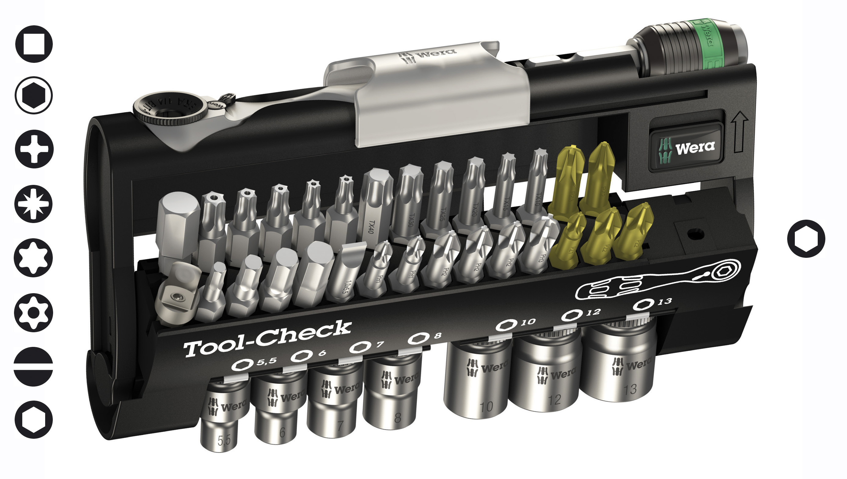 Wera Bit- und Ratschen-Satz Tool Check 1 SB