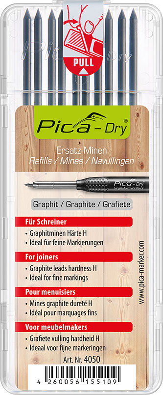 Pica Dry Ersatzgraphitminen 4050 für Schreiner