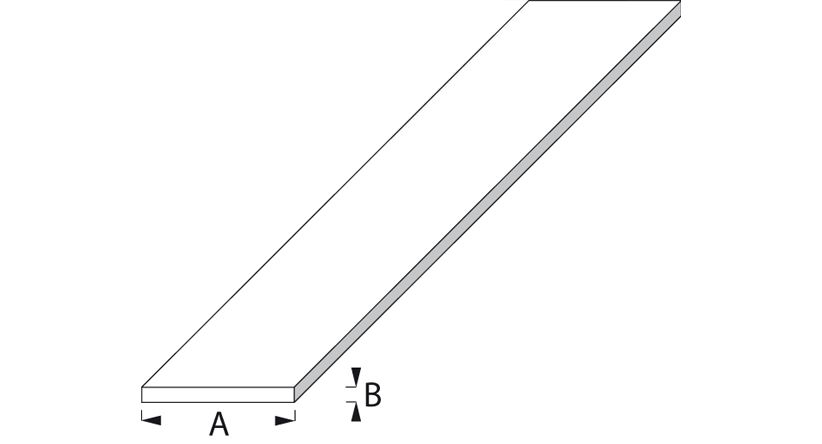 Artikelbild 1 des Artikels ALU - Flachprofil 20x2 mm blank ALU - Flachprofil 20x2 mm blank