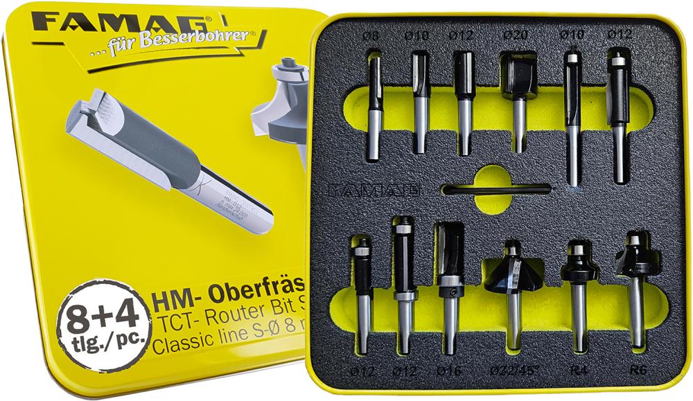 Famag HM Fräser-Satz Classic line 8+4 tlg. S8