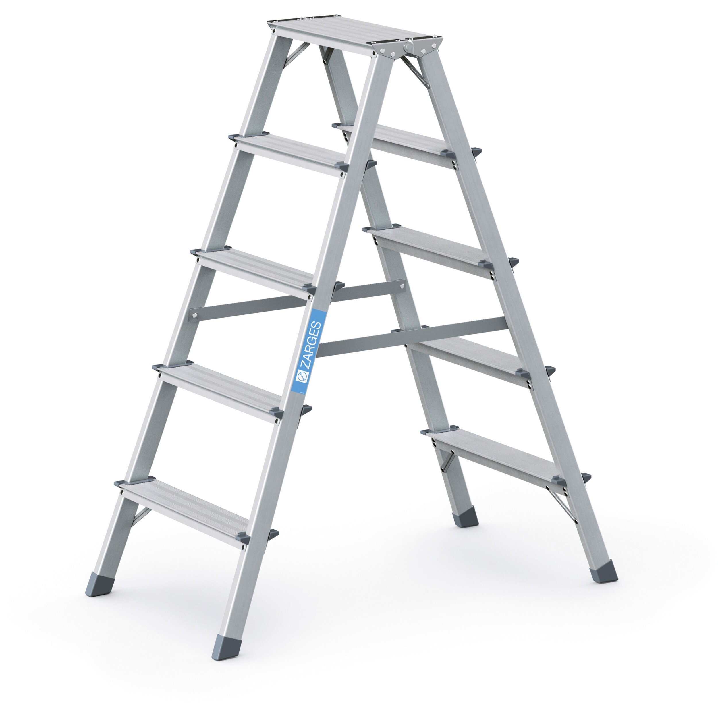 Zarges Alu-Stehleiter Scana B 2 x 5 Stufen