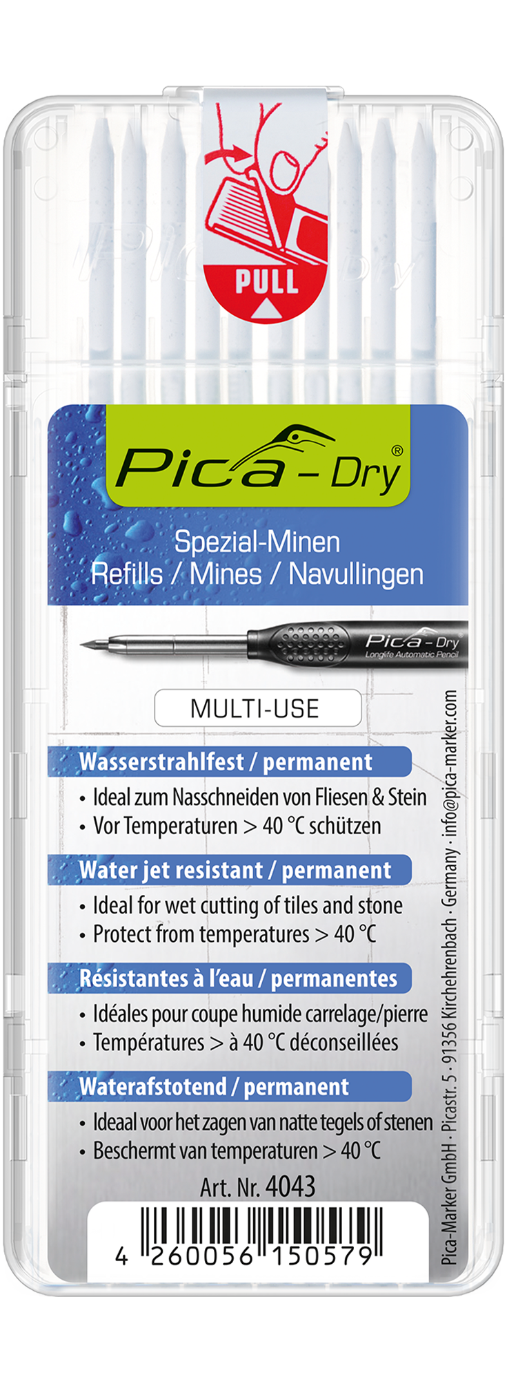 Pica Dry Spezialminen Weiß
