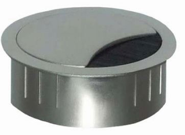Kabeldurchlass 80mm, Zamak Chrom poliert,