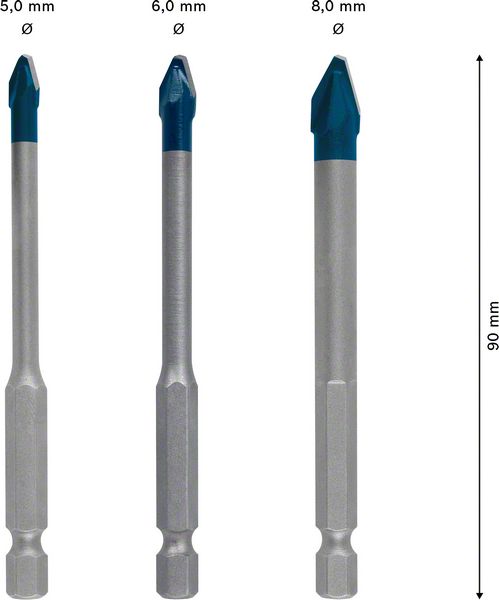Artikelbild 4 des Artikels Bosch Expert HEX-9 Hartkeramikbohrer-Set 3teilig