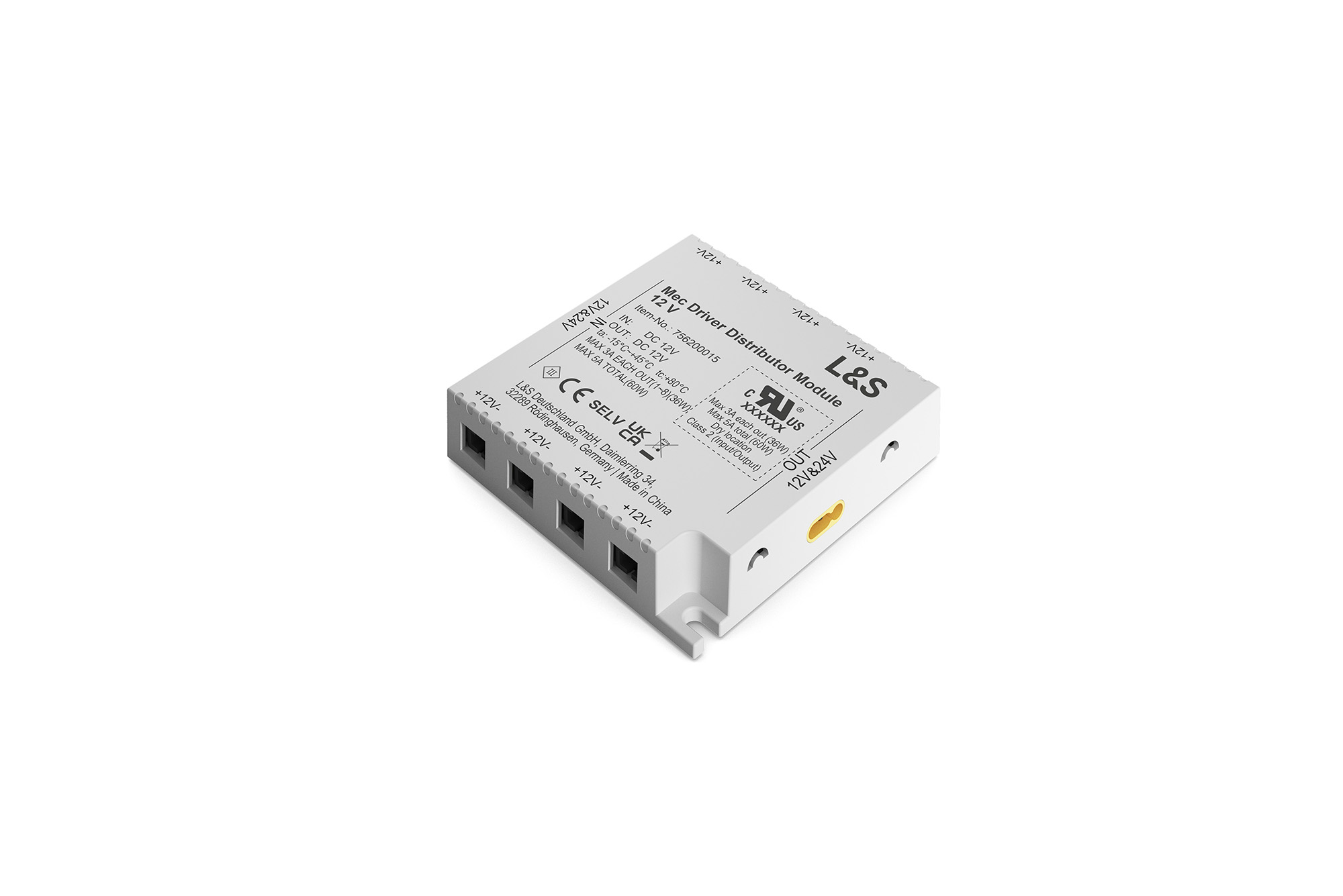 LED-Mec Driver Verteilermodul 12V, ohne Steuer-