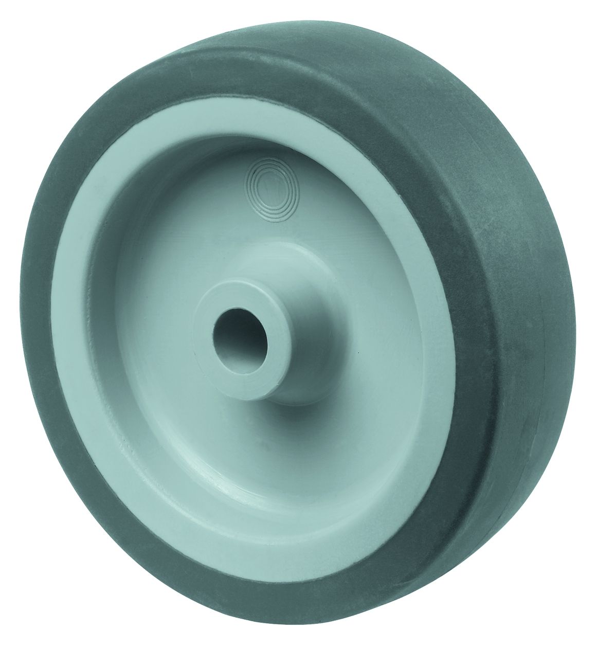 Artikelbild 1 des Artikels Gummirad Ø100mm grau Achsdurchmesser 8mm Gummirad Ø100mm grau Achsdurchmesser 8mm