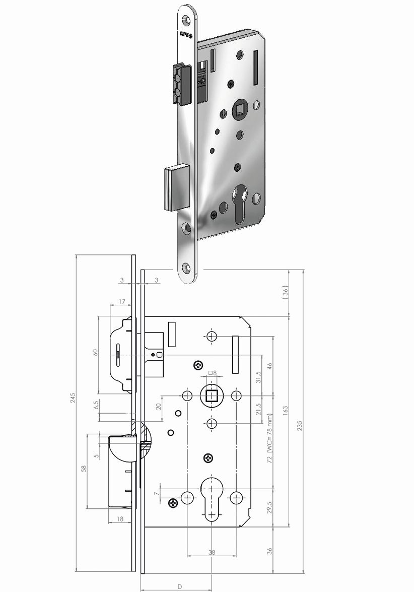 Artikelbild 1 des Artikels KFV Magnet E.-Schloß 116 1/2/55 BB 20 mm Niro rd. KFV Magnet E.-Schloß 116 1/2/55 BB 20 mm Niro rd.