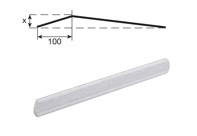 Beschwerungseisen 3 x 25 mm, verzinkt, 30 cm lang