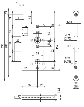 Artikelbild 2 des Artikels BMH E.-Schloss - 55 BB 18mm rund, Niro