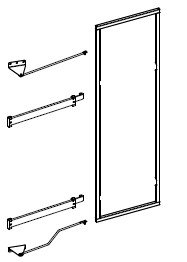 Hochschrankauszug, TAL-Gate PRO 5/6, Frontrahmen