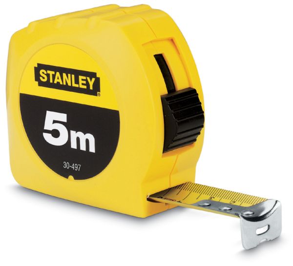 Stanley Taschenbandmaß 5m x 19mm Stahlband gelb